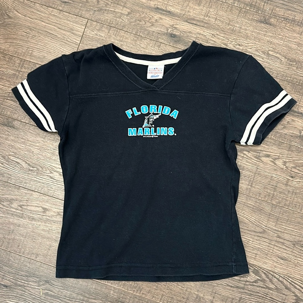 Florida Marlins Fitted Short Sleeve T-Shirt Genuine Merchandise by Lady Slugger